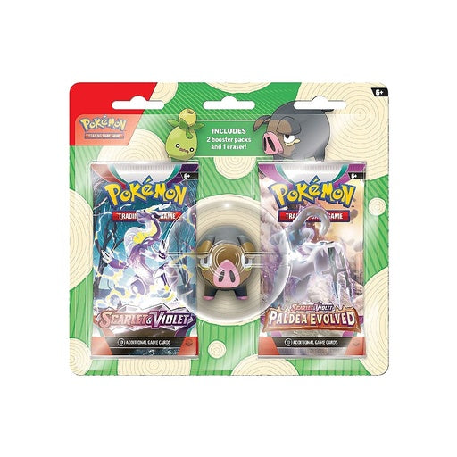 Pokémon TCG: Back to School: Eraser Blister Lechnok / Smoliv (Assorted)