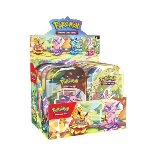 Pokemon TCG: Scarlet & Violet - Prismatic Evolutions Mini Tin Display