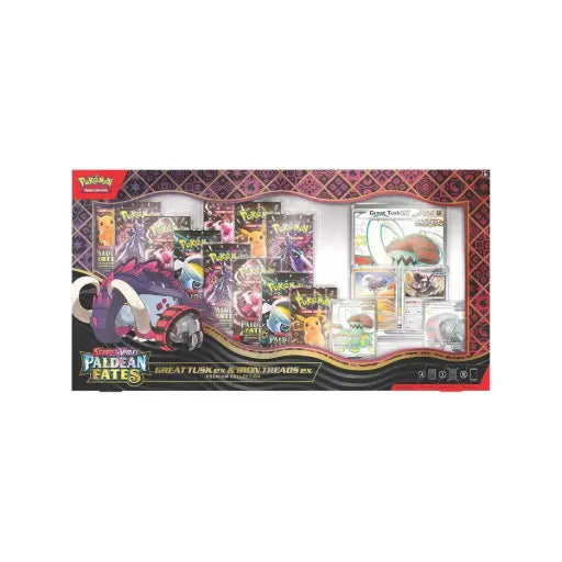 Pokémon TCG: Scarlet & Violet - Paldean Fates Great Tusk ex & Iron Threads ex Premium Collection