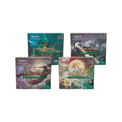 MTG The Lord of the Rings:  Tales of Middle-earth - Universes Beyond Scene Box Display (4 Boxes)