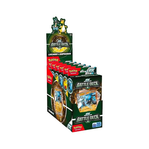 Pokémon TCG: Ampharos ex / Lucario ex Battle Deck display (6)