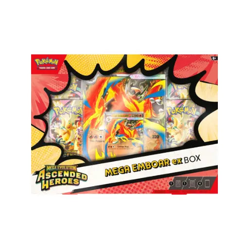 Pokémon TCG: Mega Evolution: Ascended Heroes - Mega Emboar ex Box