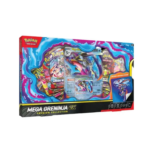 Pokémon TCG: Mega Greninja ex Premium Collection (8 Boosters)